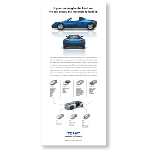 Toray automotive materials ad